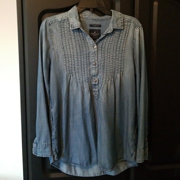 American Eagle Jean tunic top - Picture 1 of 2